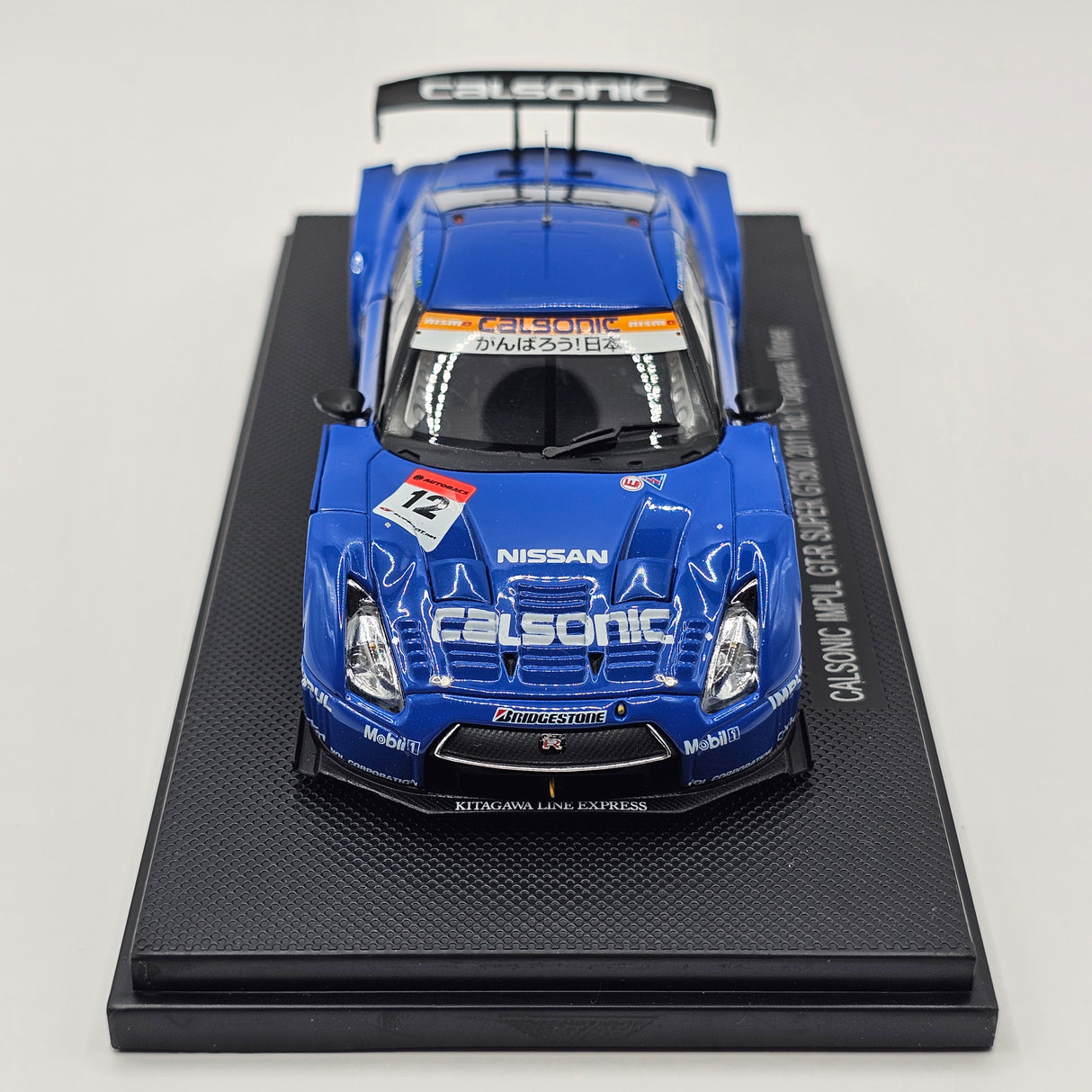 EBBRO Nissan GT-R No. 12 Calsonic Impul Super GT GT500 Rd. 1 Winner 2011 1/43 Scale