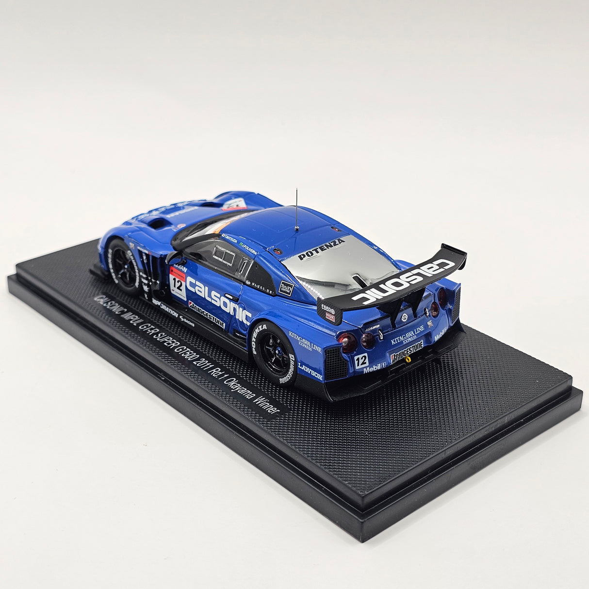 EBBRO Nissan GT-R No. 12 Calsonic Impul Super GT GT500 Rd. 1 Winner 2011 1/43 Scale