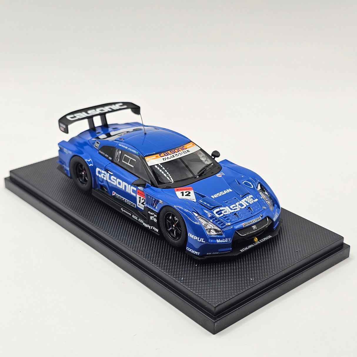EBBRO Nissan GT-R No. 12 Calsonic Impul Super GT GT500 Rd. 2 Fuji 2011 1/43 Scale