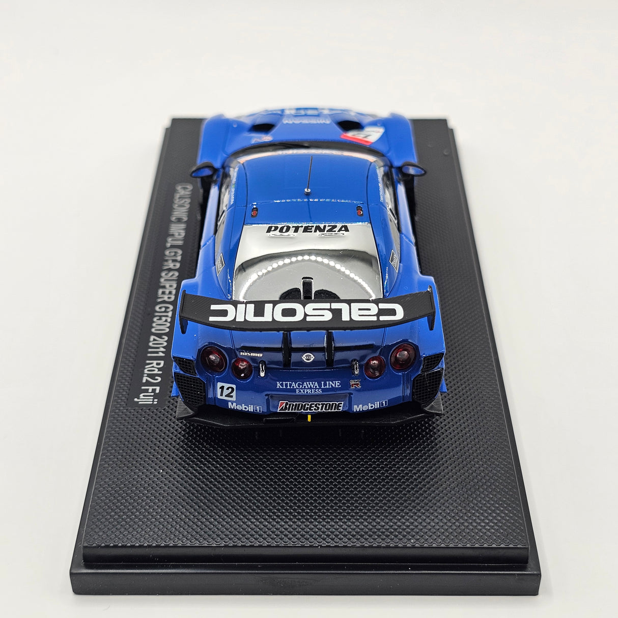 EBBRO Nissan GT-R No. 12 Calsonic Impul Super GT GT500 Rd. 2 Fuji 2011 1/43 Scale