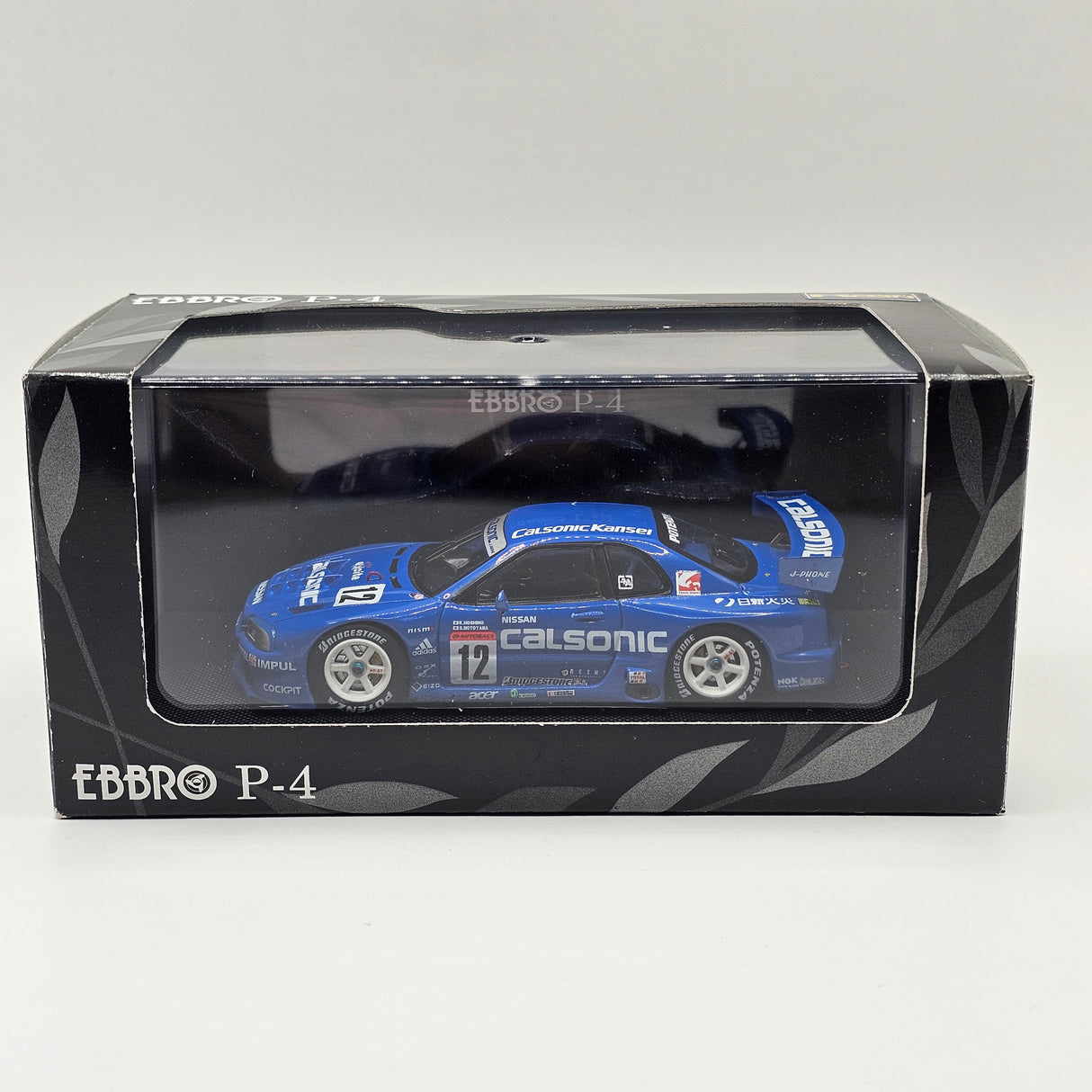 EBBRO Nissan Skyline R34 GT-R #12 Calsonic JGTC GT500 2001 Resin Collection 1/43 Scale