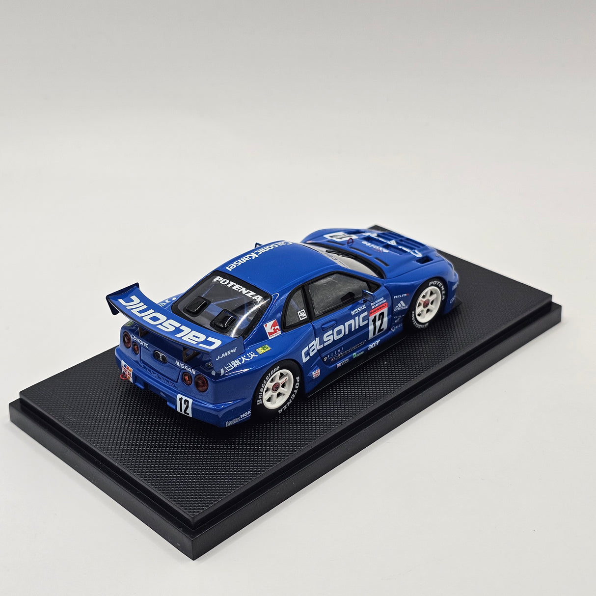 EBBRO Nissan Skyline R34 GT-R #12 Calsonic JGTC GT500 2001 Resin Collection 1/43 Scale