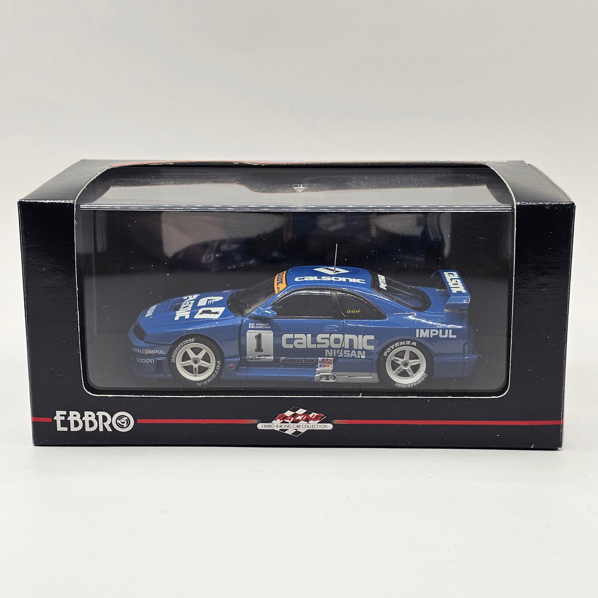 EBBRO Nissan Skyline R33 GT-R #1 Calsonic JGTC 1995 1/43 Scale