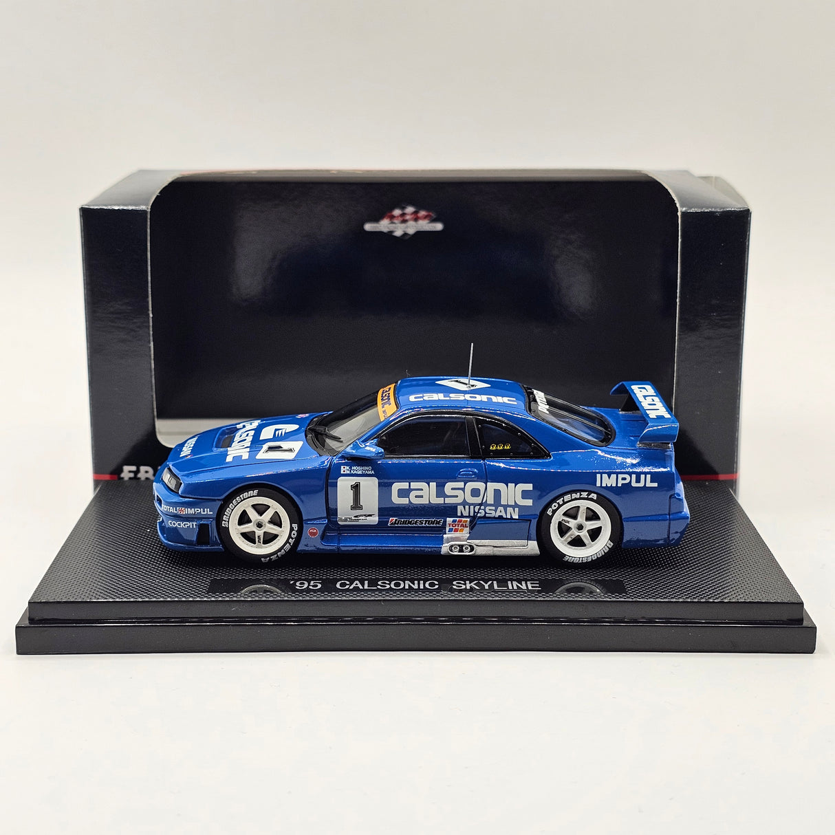 EBBRO Nissan Skyline R33 GT-R #1 Calsonic JGTC 1995 1/43 Scale