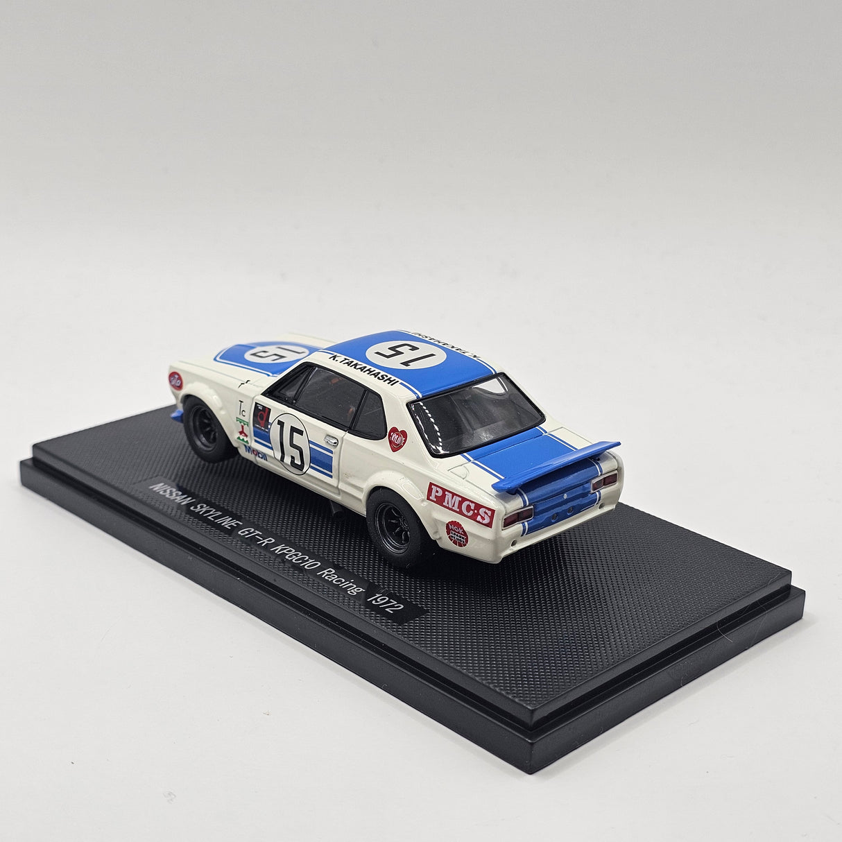 EBBRO Nissan Skyline GT-R KPGC10 Racing #15 (White/Blue) 1/43 Scale
