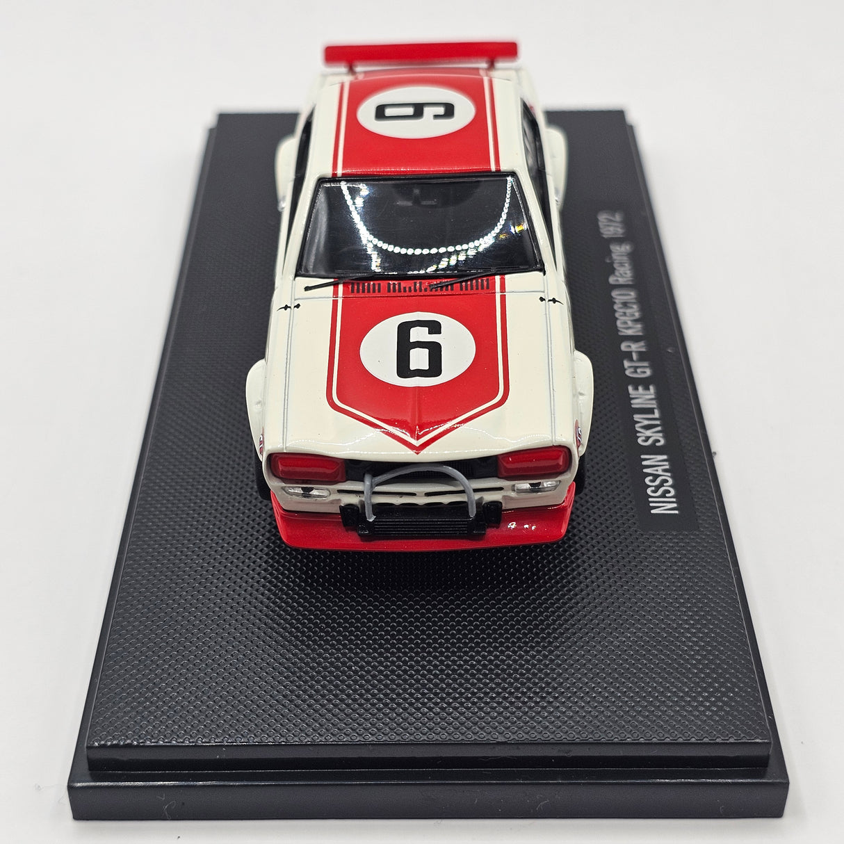 EBBRO Nissan Skyline GT-R KPGC10 Racing #6 (White/Red) 1/43 Scale