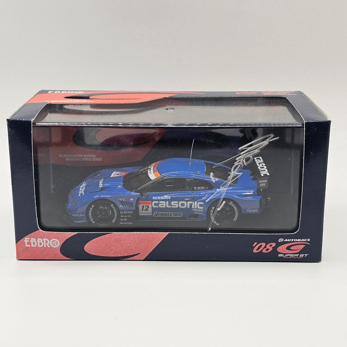 EBBRO Nissan GT-R #12 Calsonic Impul Super GT GT500 Fuji 2008 1/43 Scale