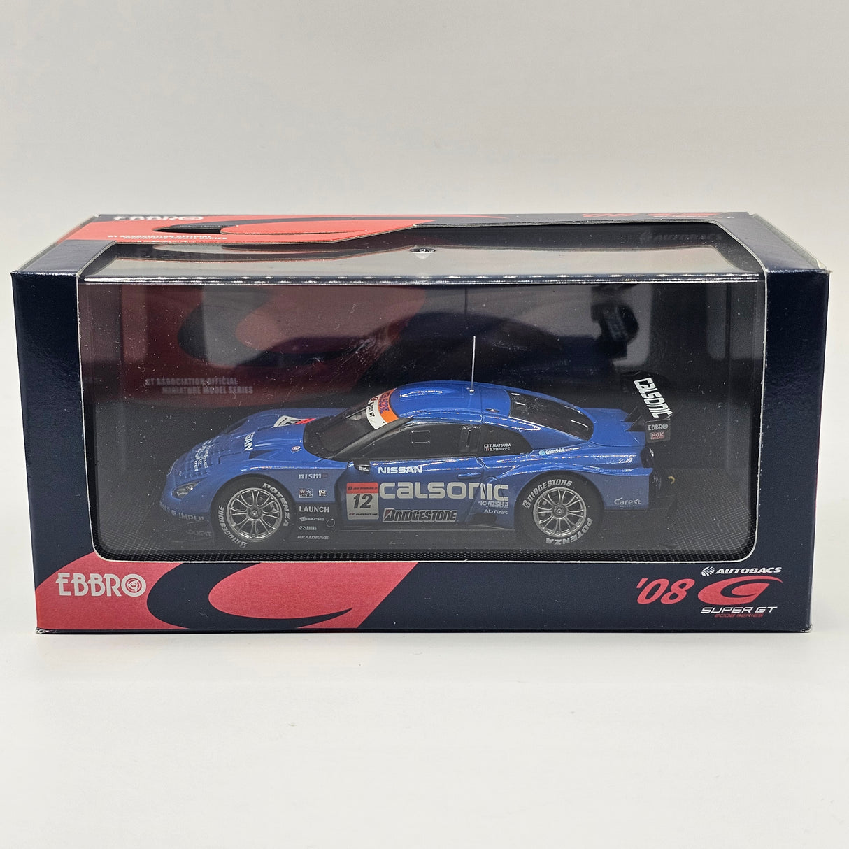 EBBRO Nissan GT-R #12 Calsonic Impul Super GT GT500 2008 1/43 Scale