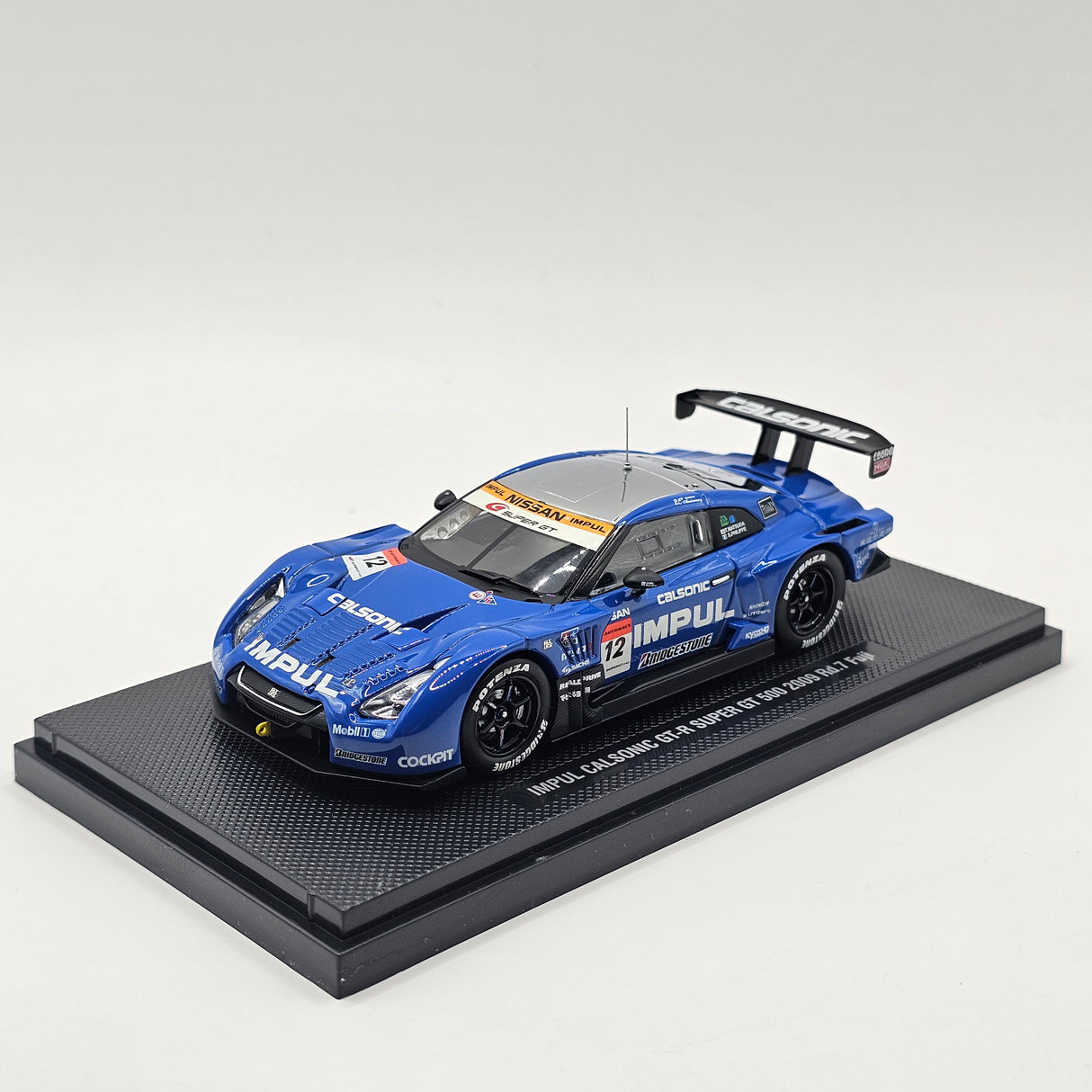 EBBRO Nissan GT-R #12 Calsonic Impul Super GT GT500 Rd. 7 Fuji 2009 1/43 Scale