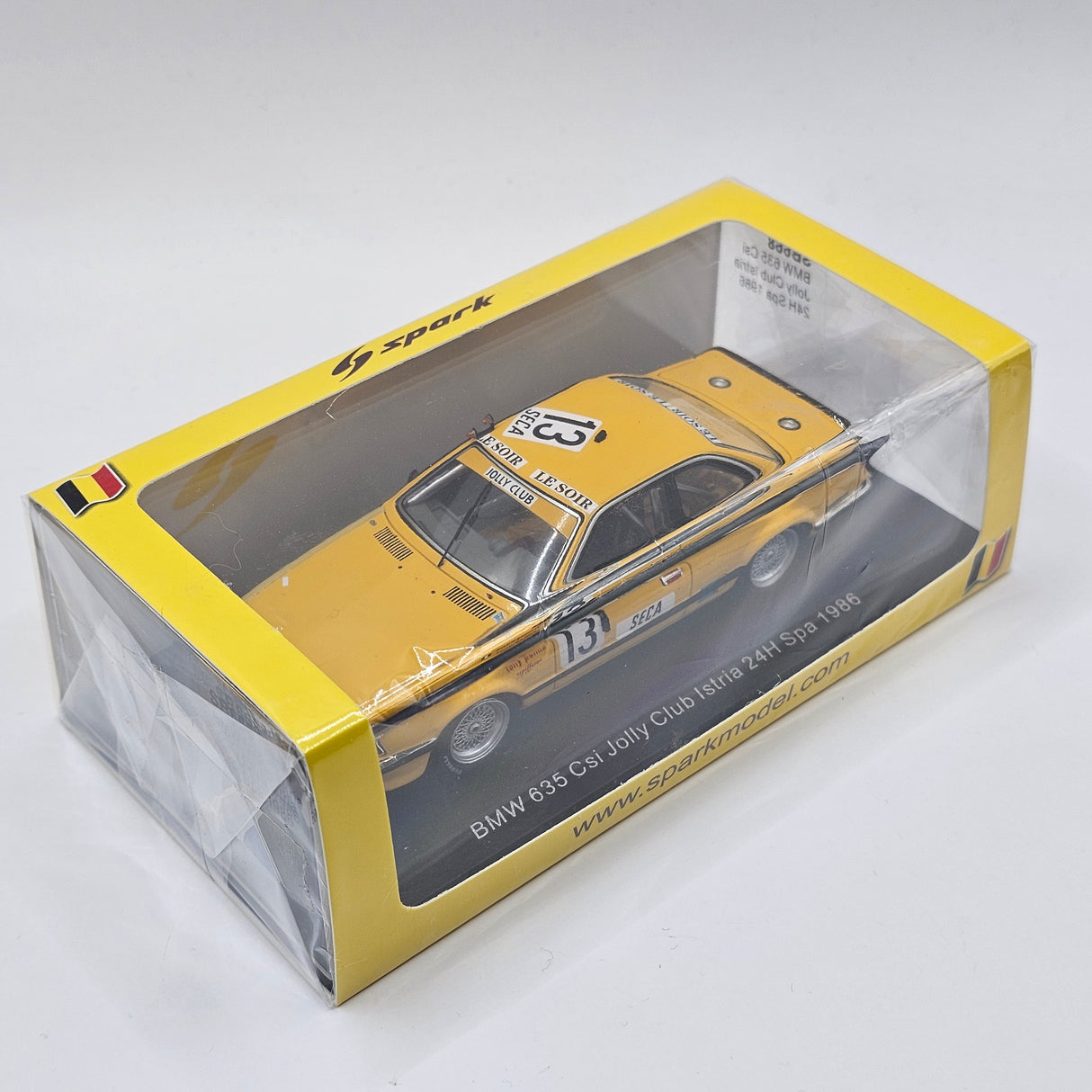 Spark BMW 635 CSI #13 Jolly Club Istria 24H Spa 1986 1/43 Scale SB668