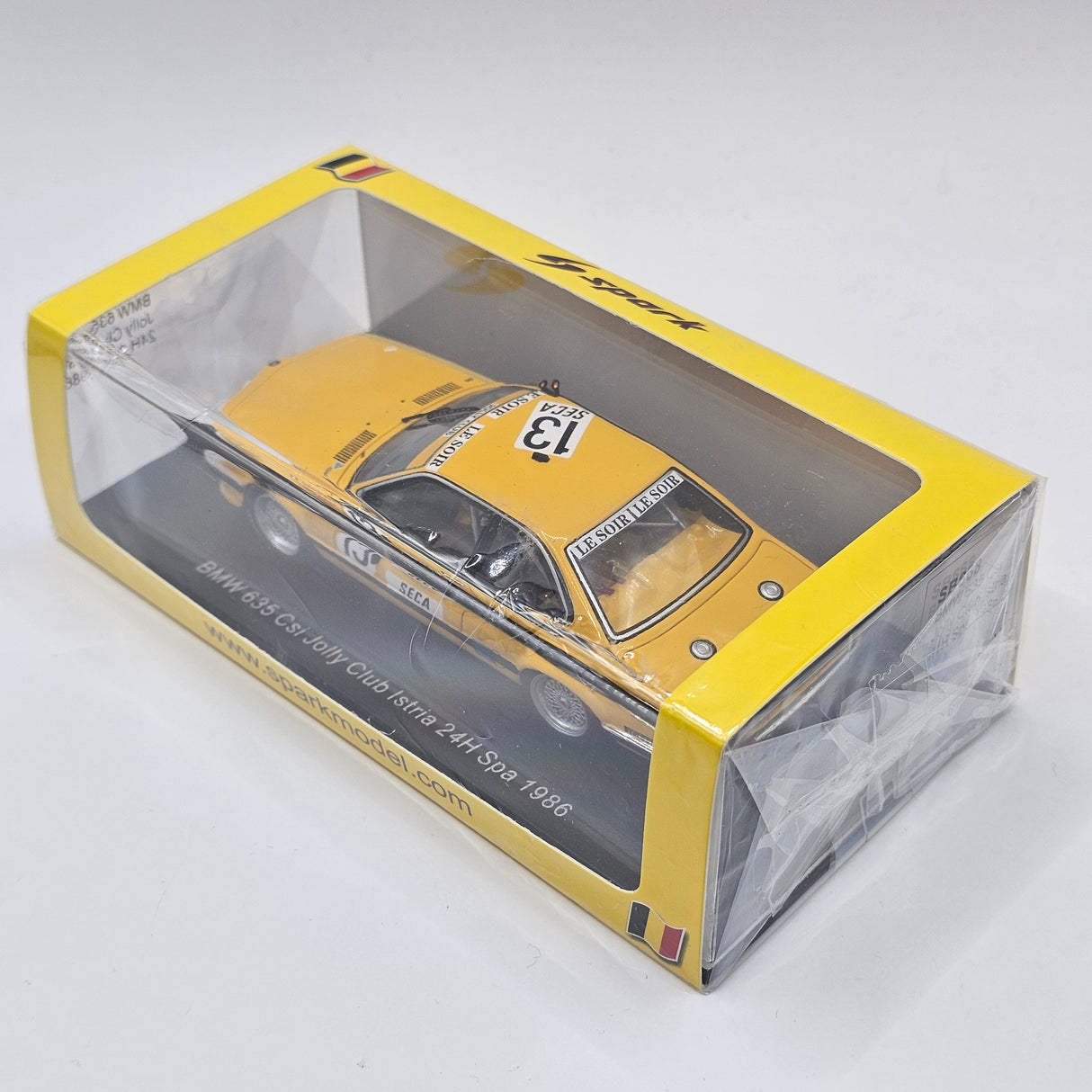 Spark BMW 635 CSI #13 Jolly Club Istria 24H Spa 1986 1/43 Scale SB668
