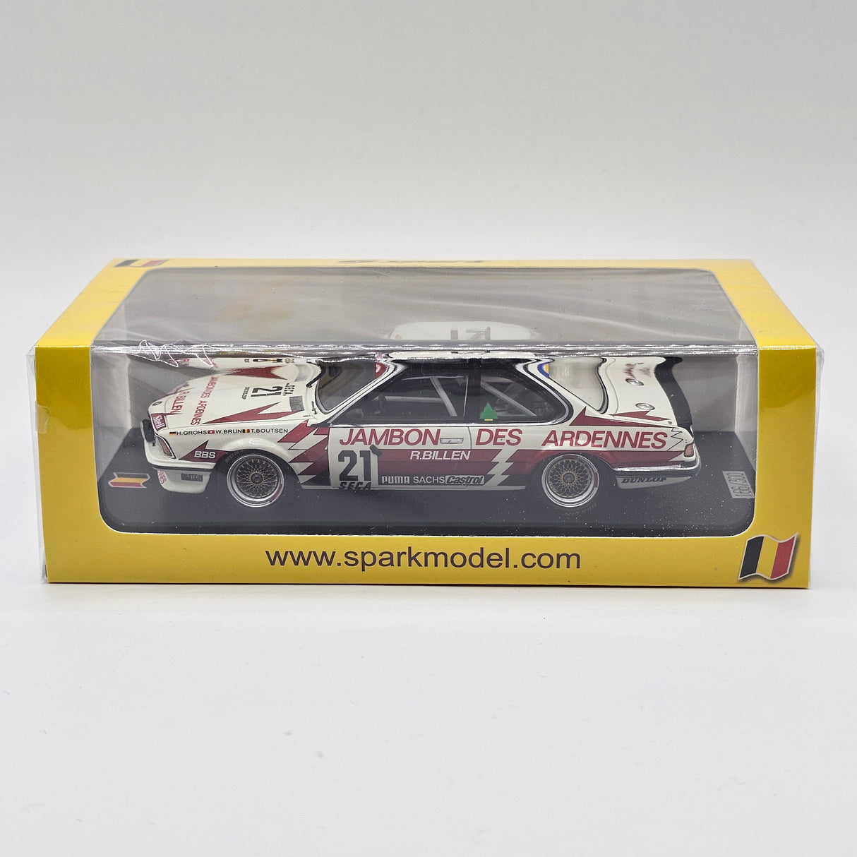 Spark BMW 635 CSI #21 Brun Motorsport Spa 24hr 1985 1/43 Scale SB662