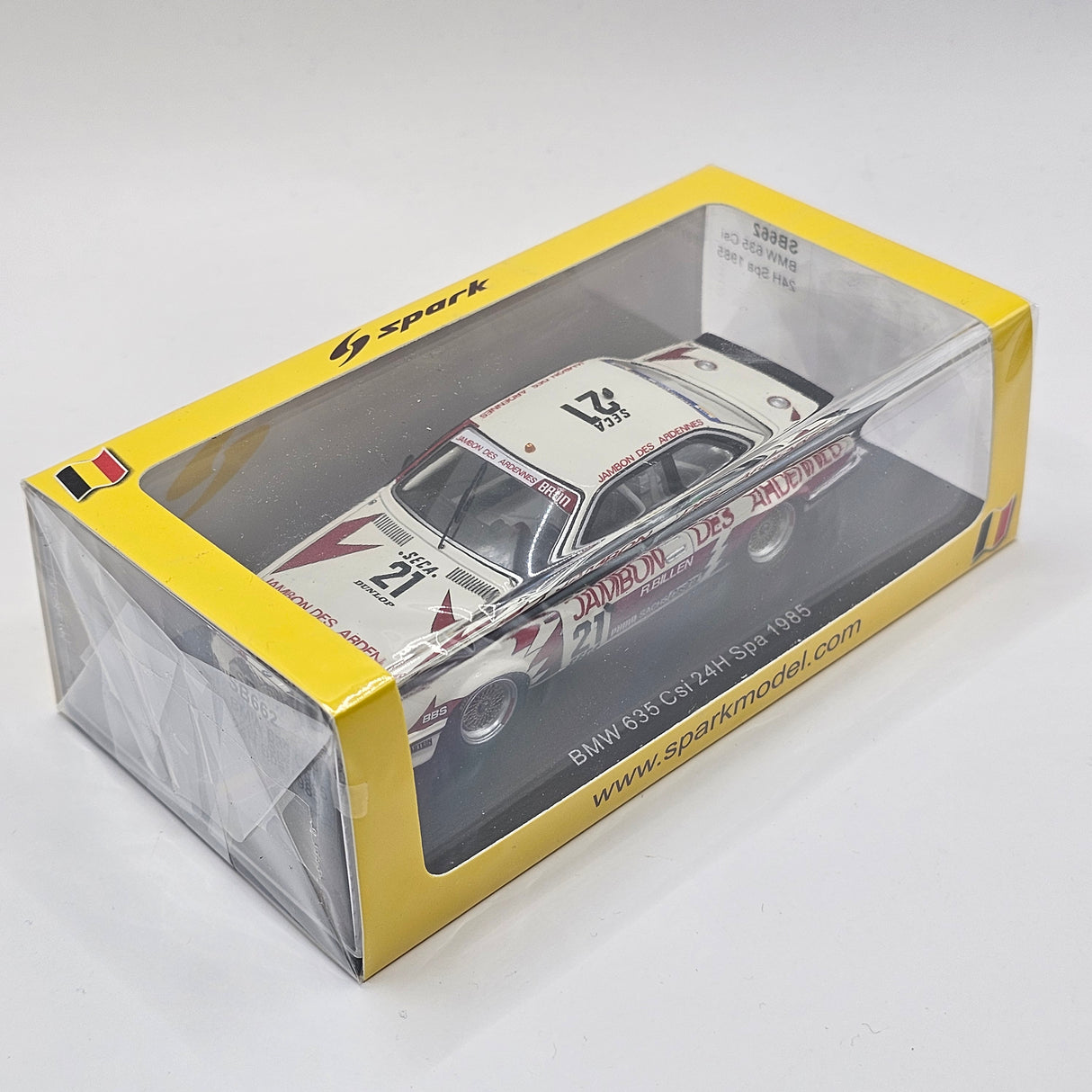 Spark BMW 635 CSI #21 Brun Motorsport Spa 24hr 1985 1/43 Scale SB662