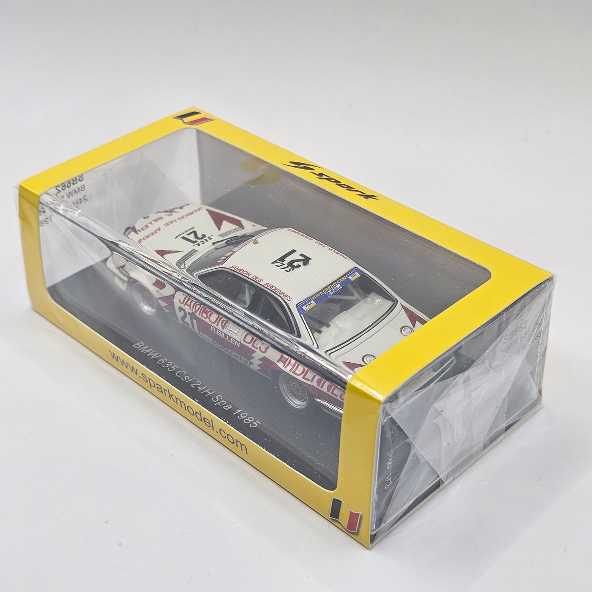 Spark BMW 635 CSI #21 Brun Motorsport Spa 24hr 1985 1/43 Scale SB662