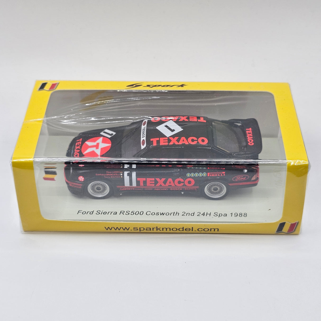 Spark Ford Sierra RS500 Cosworth #1 Ford Texaco Eggenberger Spa 24H 1988 2nd 1/43 Scale