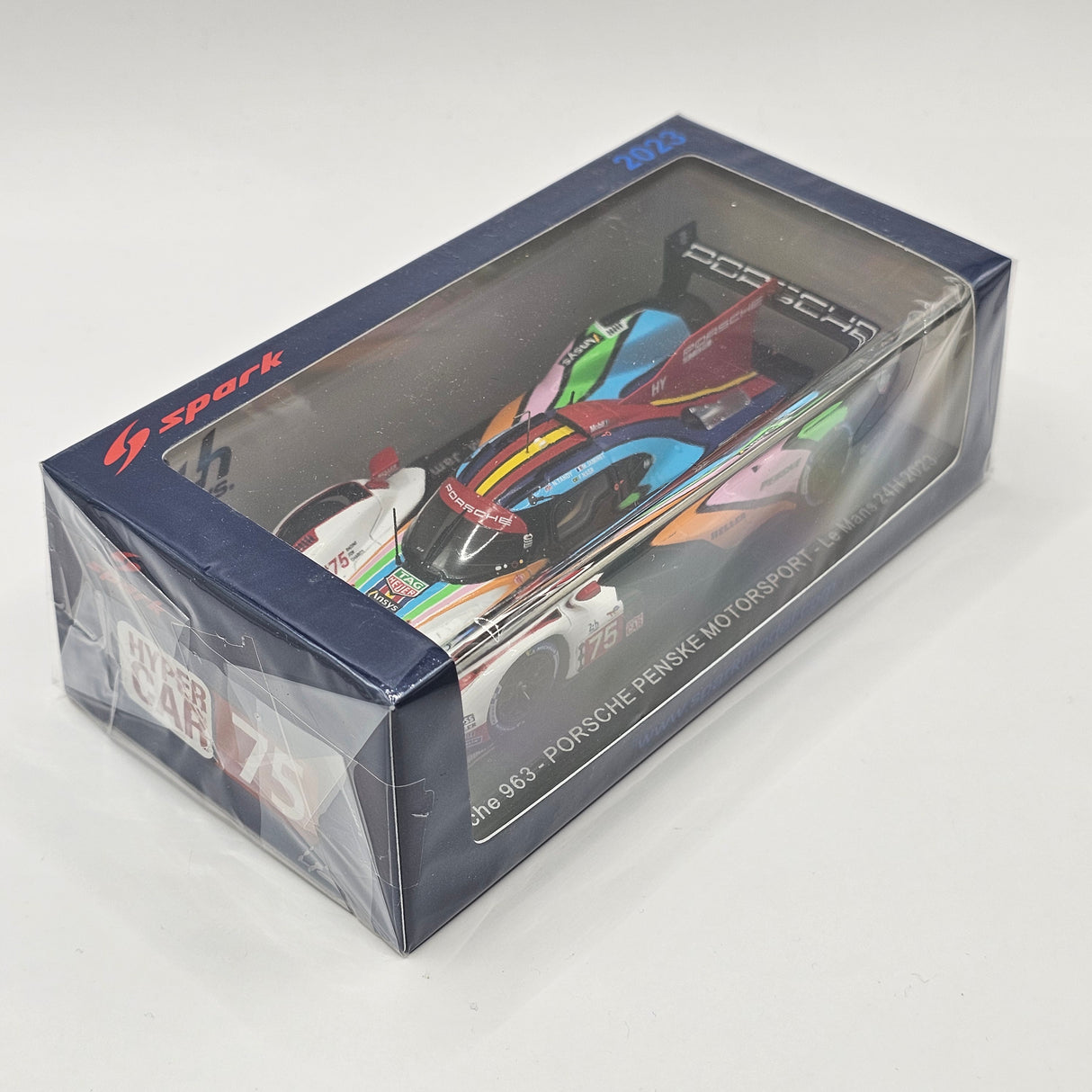 Spark Porsche 963 #75 Porsche Penske Motorsport Hypercar Le Mans 2023 1/43 Scale S8728