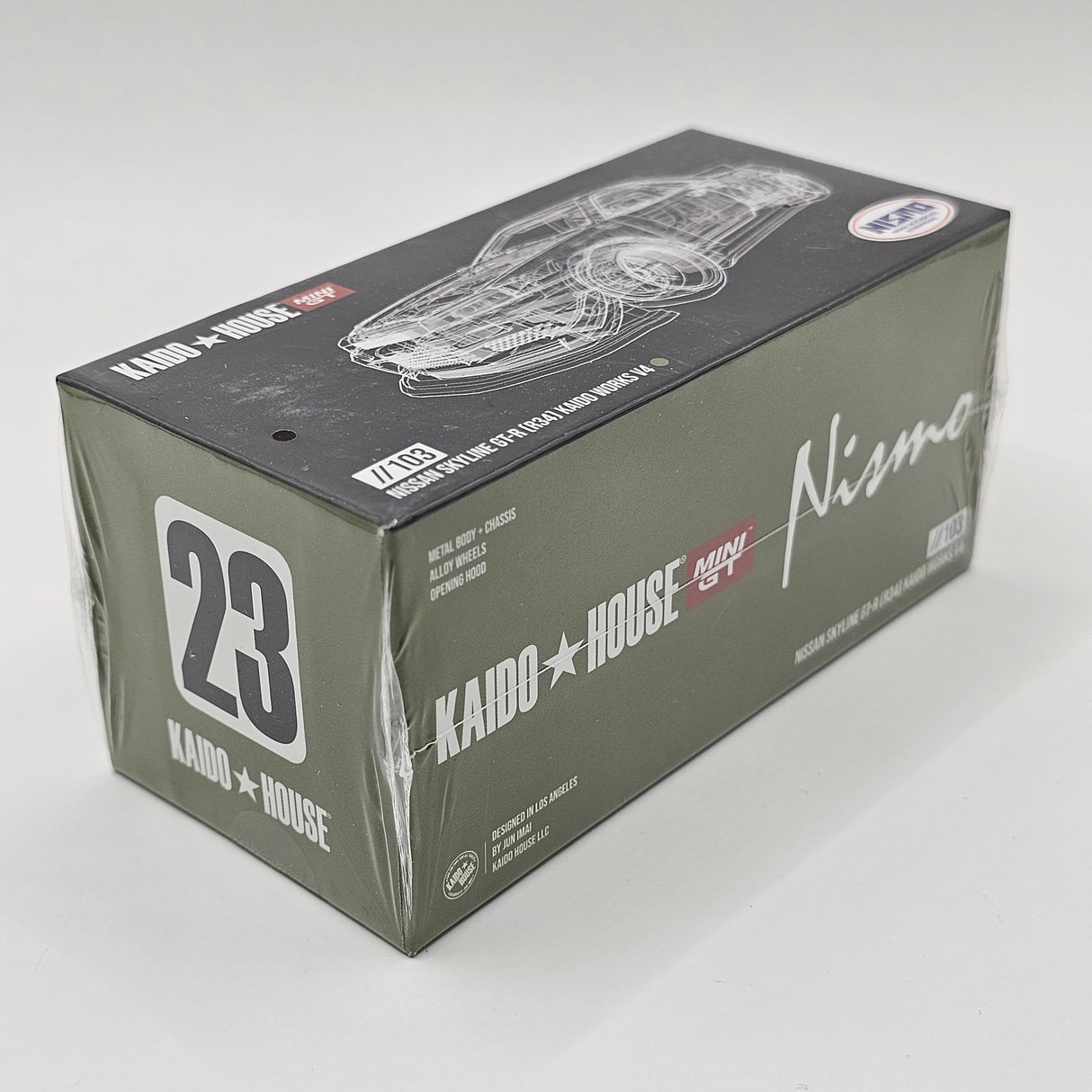 Mini GT x Kaido House Nissan Skyline GT-R (R34) Kaido Works V4 KHMG103 1/64 Scale