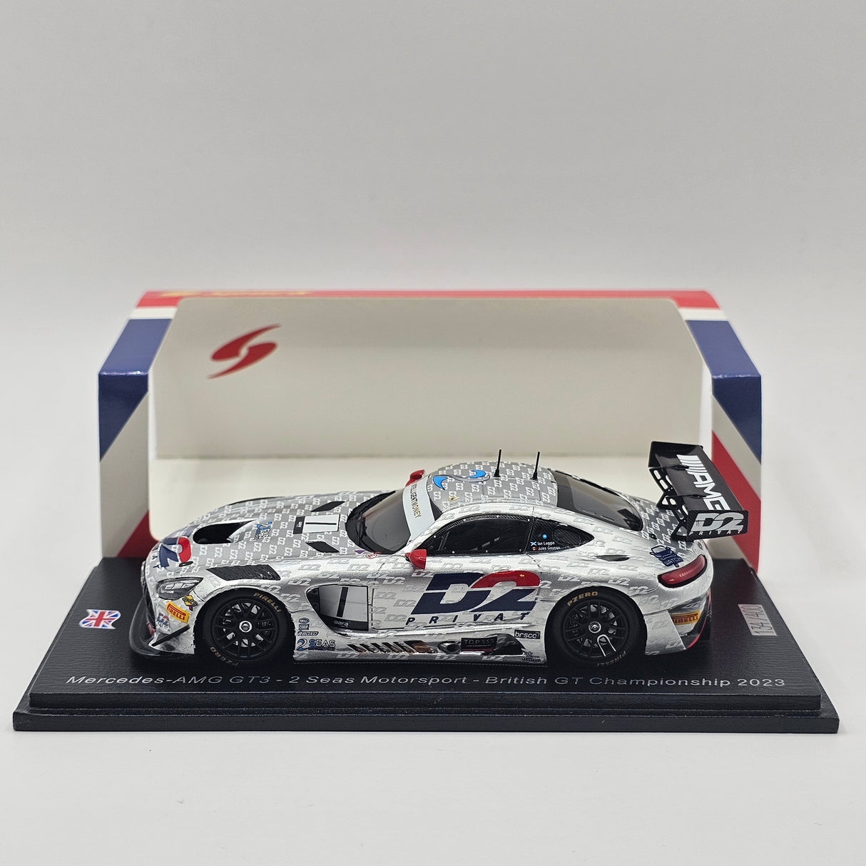 Spark Mercedes AMG GT3 #1 2 Seas Motorsport British GT 2023 - Damaged Case