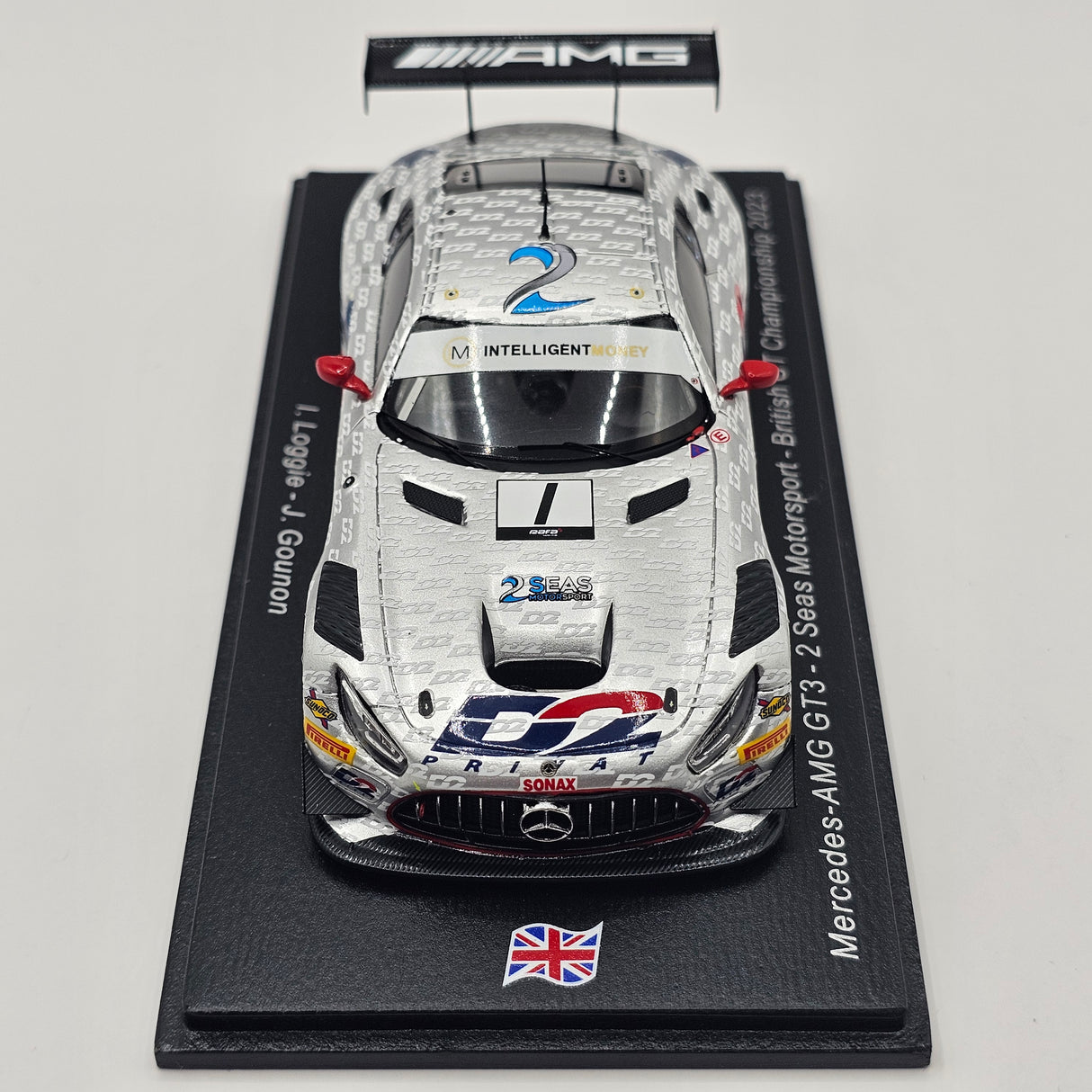 Spark Mercedes AMG GT3 #1 2 Seas Motorsport British GT 2023 - Damaged Case