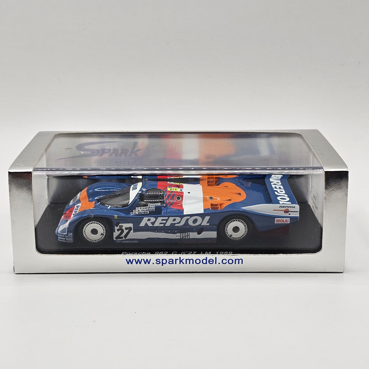 Spark Porsche 962C No.27 Repsol Brun Motorsport Le Mans 1989 1/43 Scale S1965