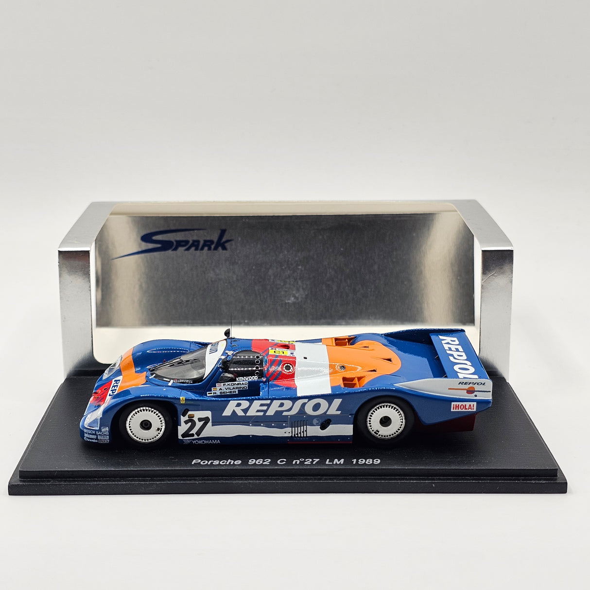 Spark Porsche 962C No.27 Repsol Brun Motorsport Le Mans 1989 1/43 Scale S1965