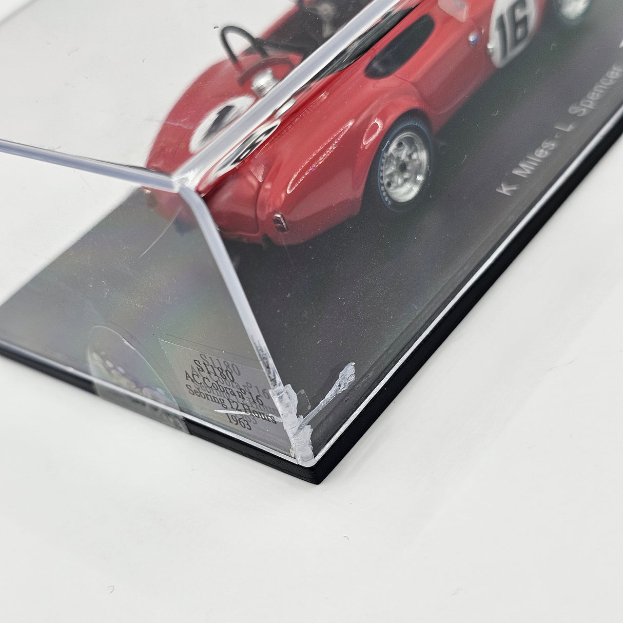 Spark AC Shelby Cobra 1963 Sebring 12 Hours No.16 Ken Miles 1/43 Scale S1180