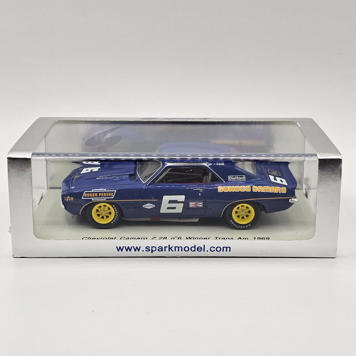 Spark Chevrolet Sunoco Camaro Z28 #6 Trans Am 1969 Winner 1/43 Scale S2602