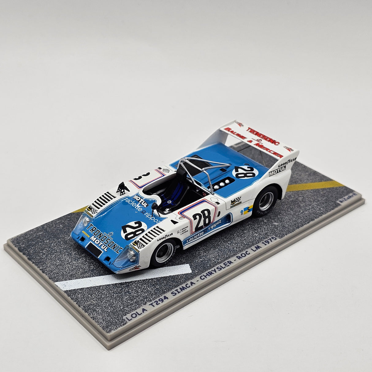 Bizarre by Spark Lola T294 Simca #28 Société R.O.C. 1975 Le Mans 1/43 Scale