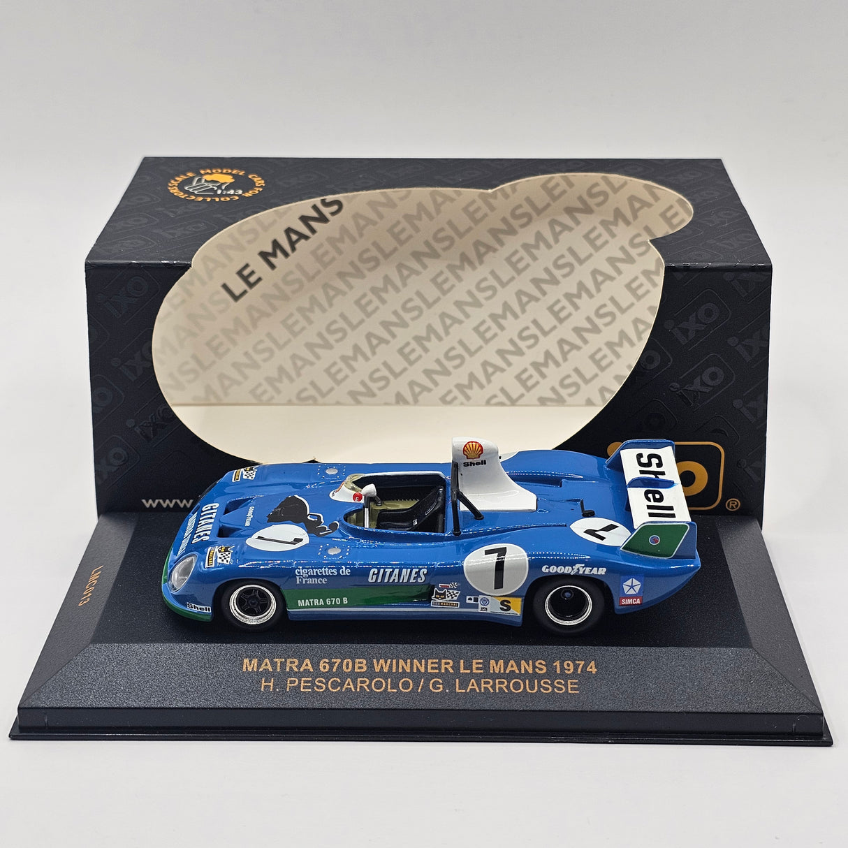 IXO Matra 670B #7 Le Mans Winner 1974 1/43 Scale