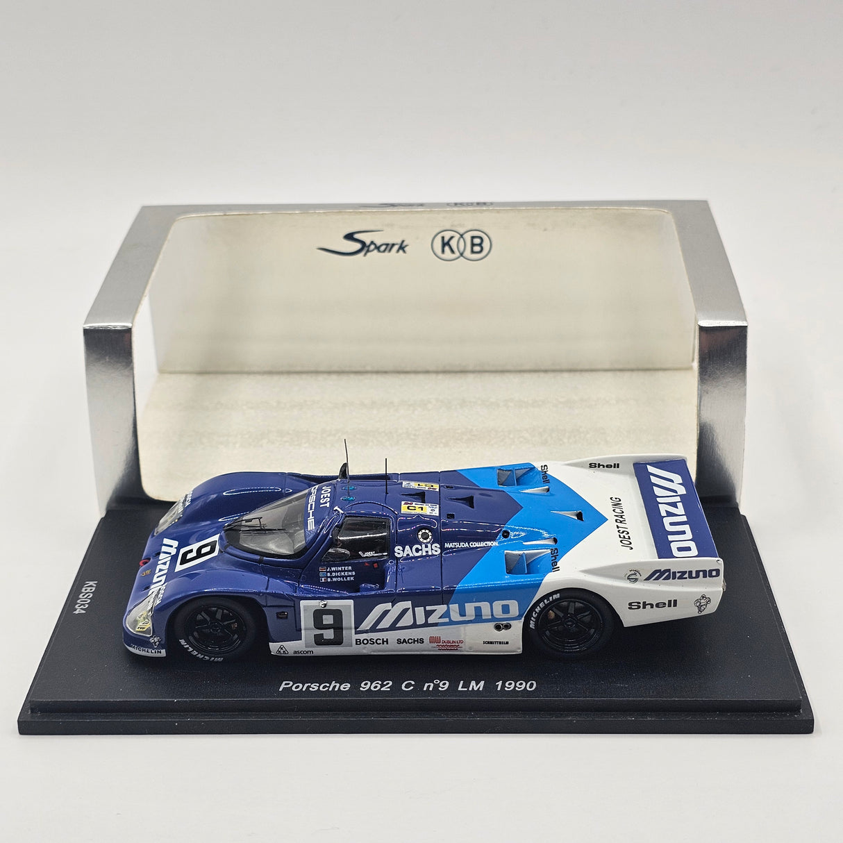 Spark Porsche 962C #9 Joest Porsche Racing Le Mans 1990 1/43 Scale KBS034