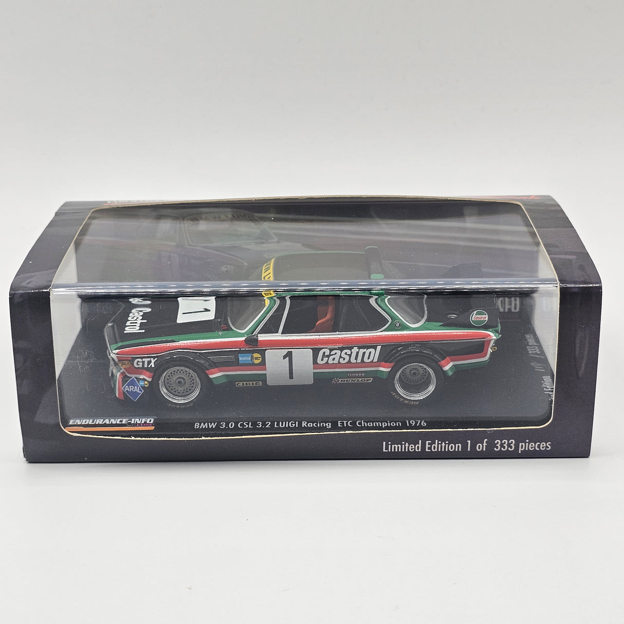 Spark BMW 3.0 CSL 3.2 No.1 Luigi Racing ETC Champion 1976 1/43 Scale