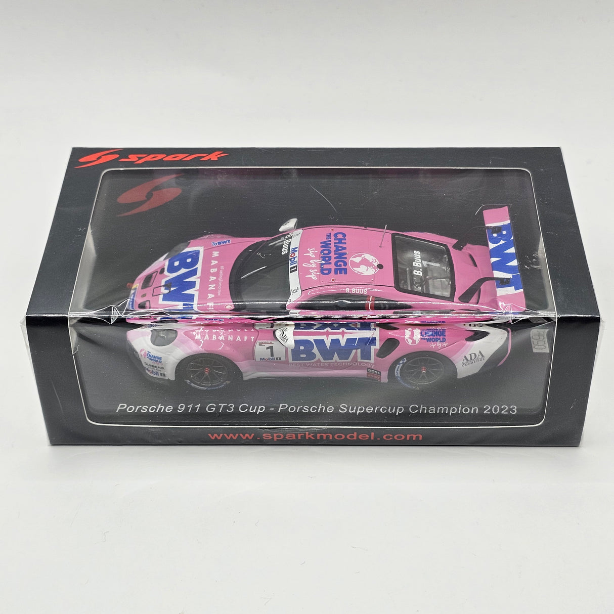 Spark Porsche 911 GT3 Cup #1 BWT Lechner Racing Porsche Supercup Champion 2023 1/43 Scale S5800