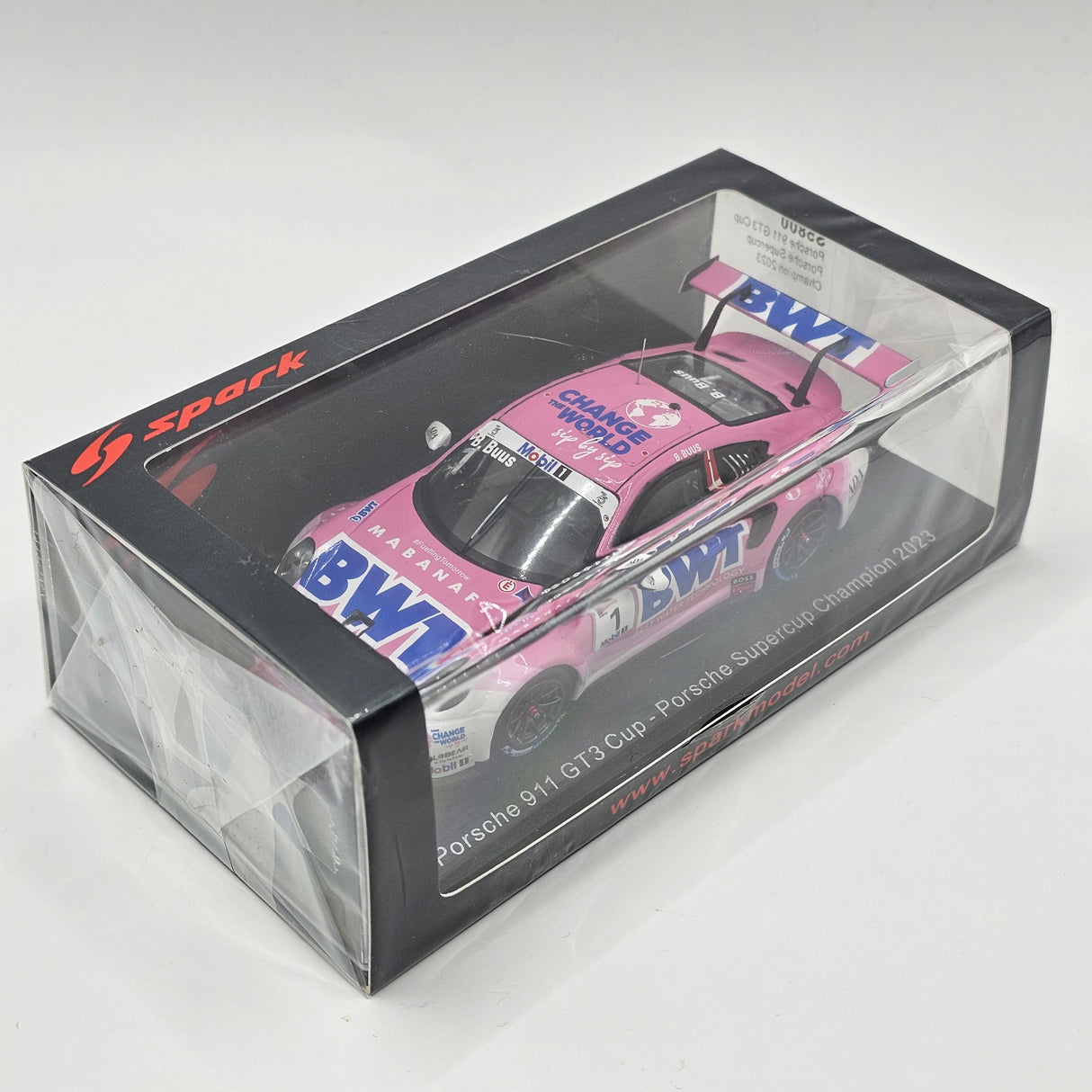 Spark Porsche 911 GT3 Cup #1 BWT Lechner Racing Porsche Supercup Champion 2023 1/43 Scale S5800