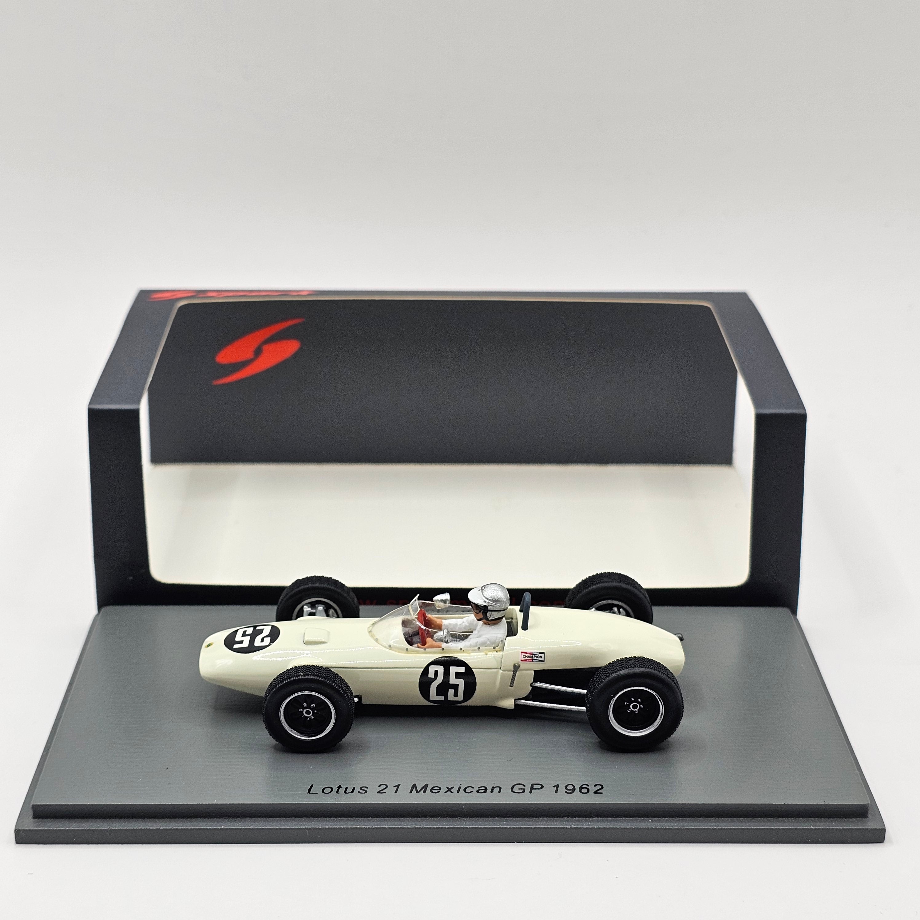 Lotus 21 25 F1 Grand Prix du Mexique 1962 Jim Hall Spark S7139 - Miniatures Autos Motos