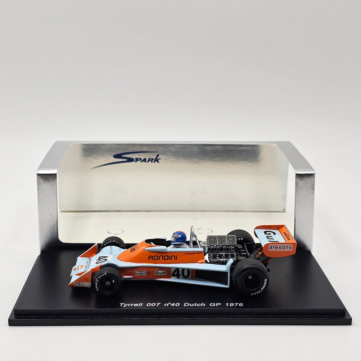 Spark Tyrrell 007 #40 Alessandro Pesenti-Rossi Dutch GP 1976 1/43 Scale S1648