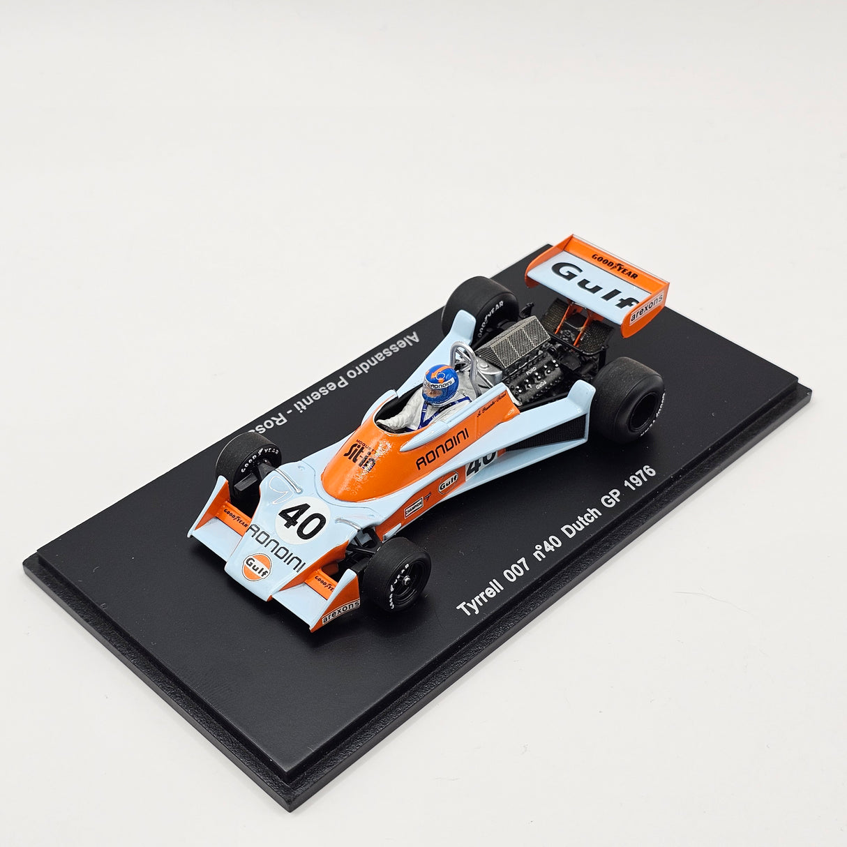 Spark Tyrrell 007 #40 Alessandro Pesenti-Rossi Dutch GP 1976 1/43 Scale S1648