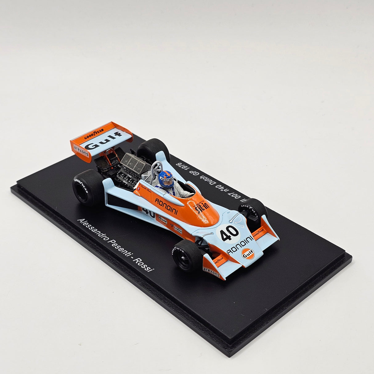 Spark Tyrrell 007 #40 Alessandro Pesenti-Rossi Dutch GP 1976 1/43 Scale S1648