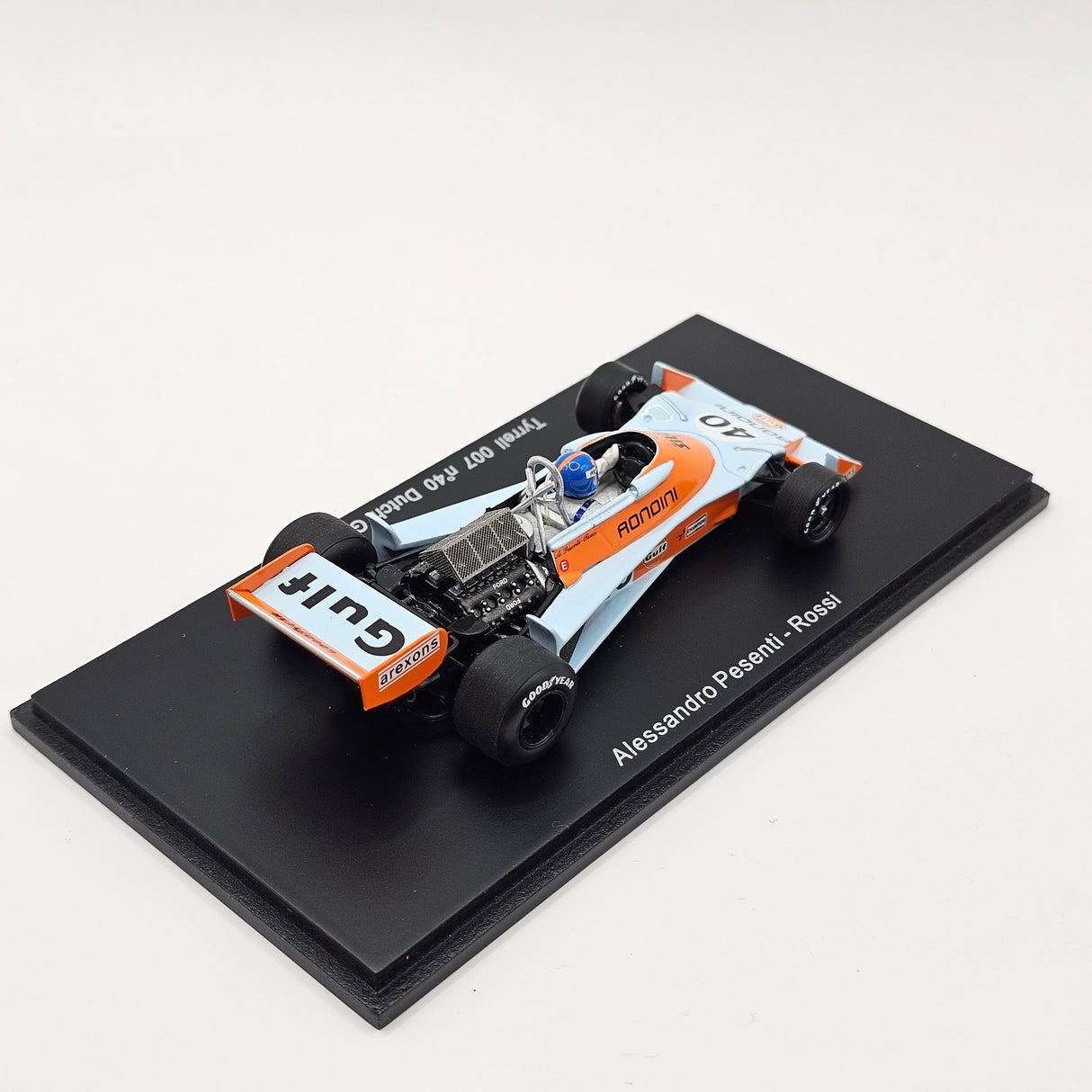 Spark Tyrrell 007 #40 Alessandro Pesenti-Rossi Dutch GP 1976 1/43 Scale S1648