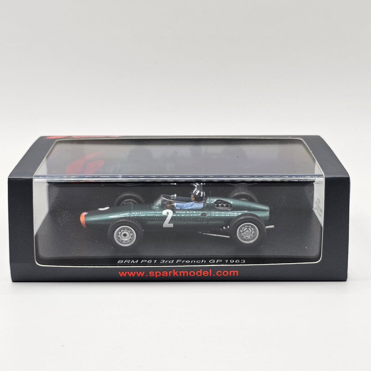 Spark BRM P61 #2 Graham Hill French GP 3rd Place 1963 1/43 Scale S5279