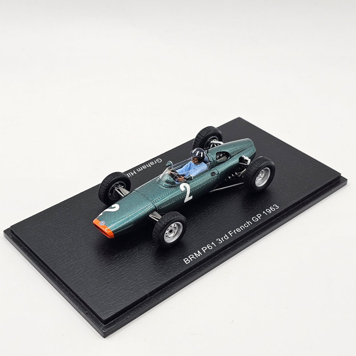 Spark BRM P61 #2 Graham Hill French GP 3rd Place 1963 1/43 Scale S5279