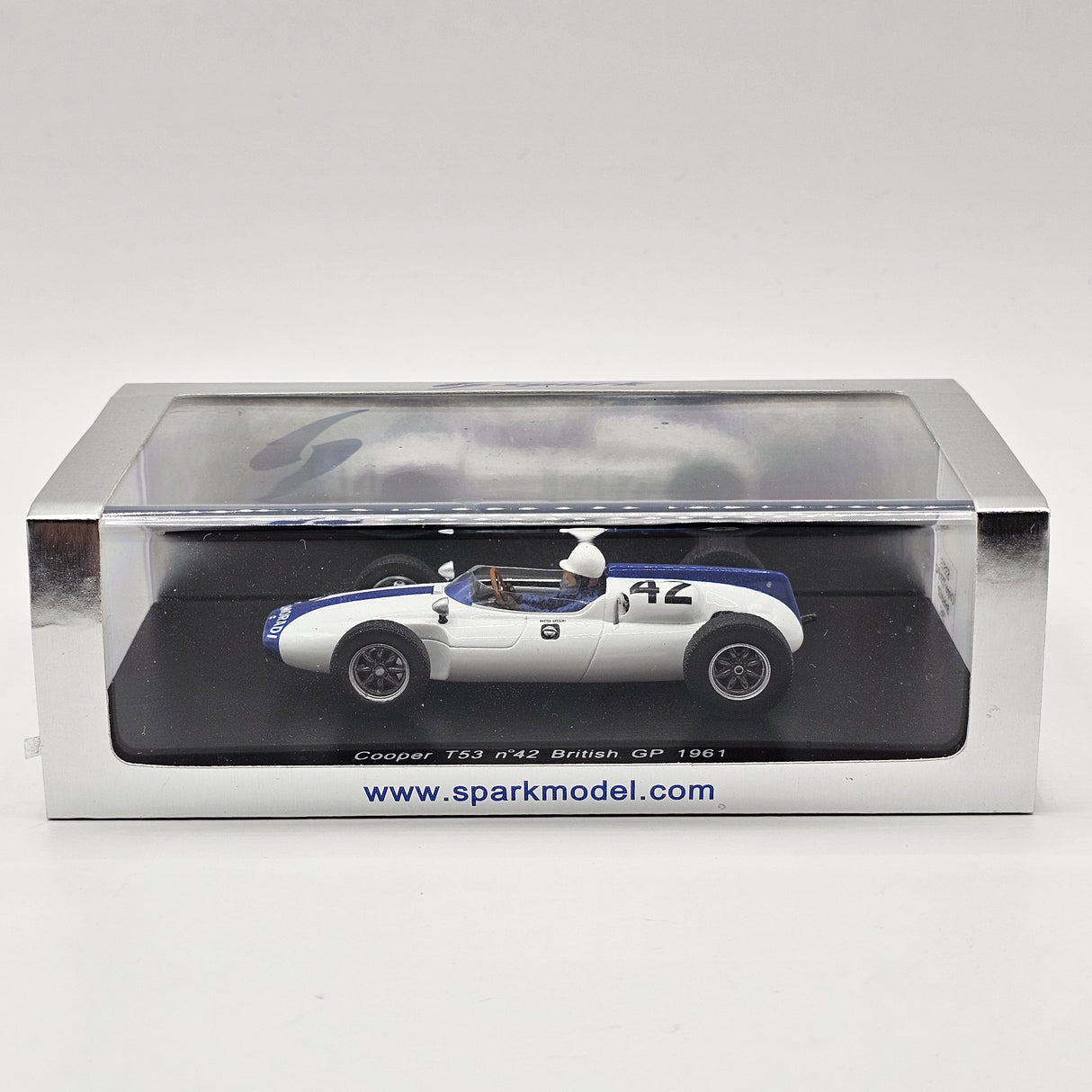 Spark Cooper T53 #42 Masten Gregory British GP 1961 1/43 Scale S3513