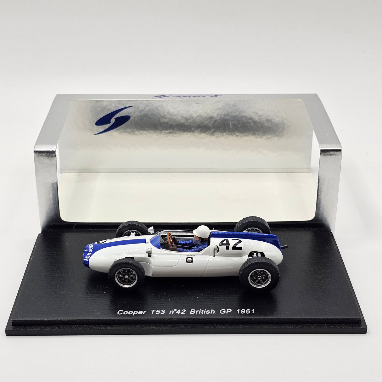 Spark Cooper T53 #42 Masten Gregory British GP 1961 1/43 Scale S3513
