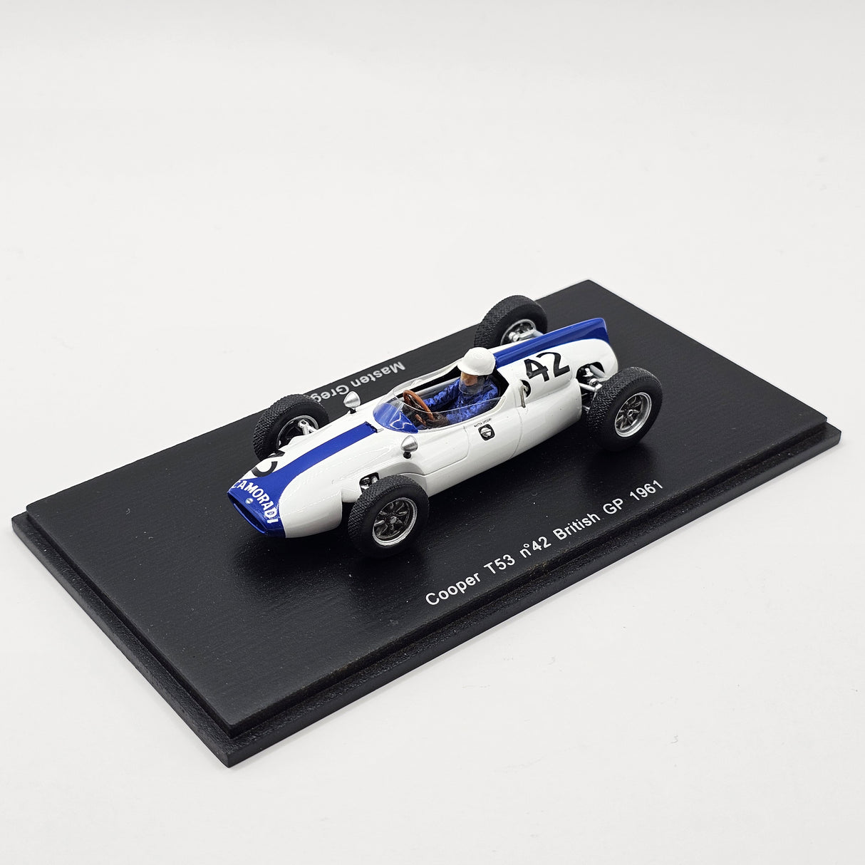 Spark Cooper T53 #42 Masten Gregory British GP 1961 1/43 Scale S3513