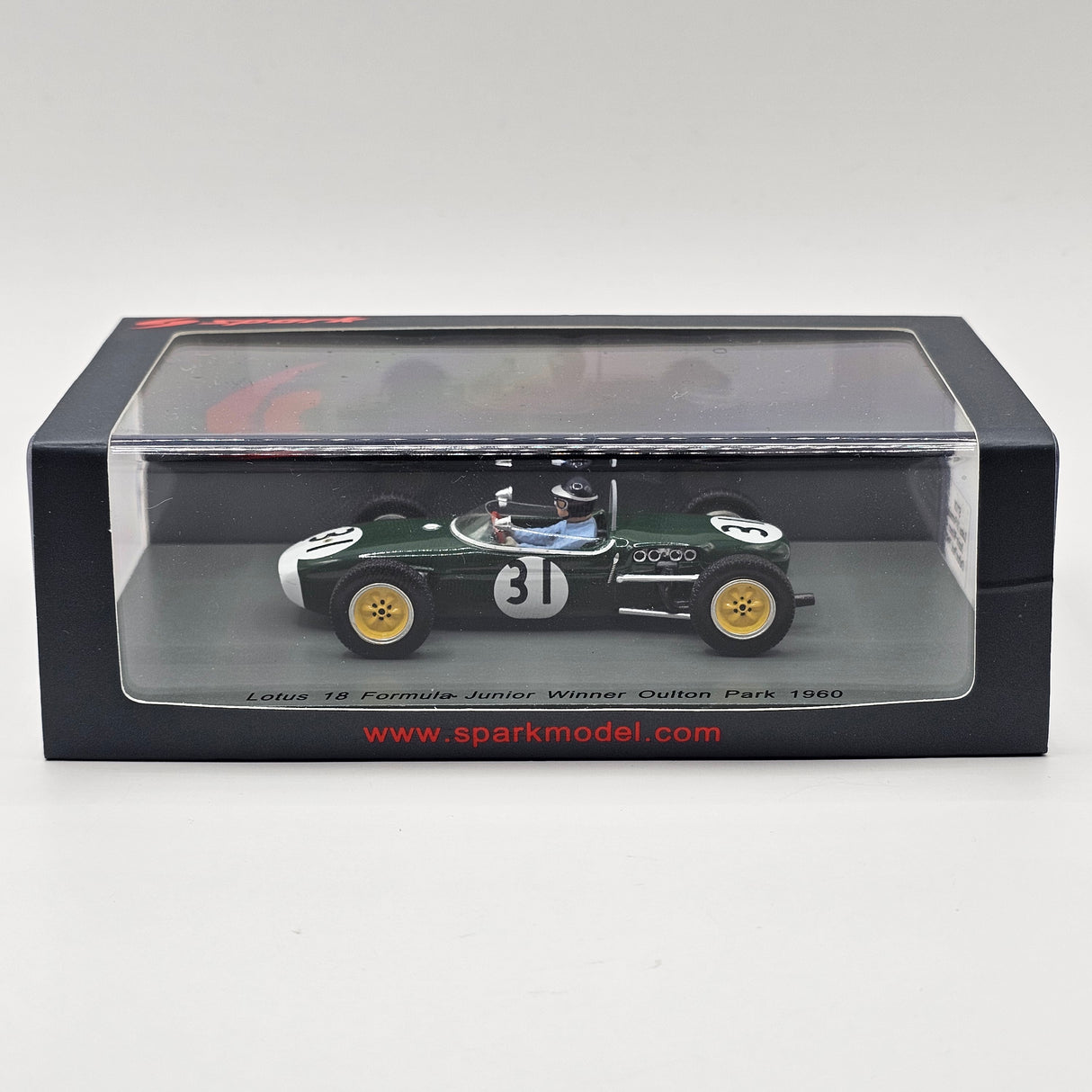 Spark Lotus 18 #31 Jim Clark Oulton Park Formula Junior Winner 1960 1/43 Scale S7120