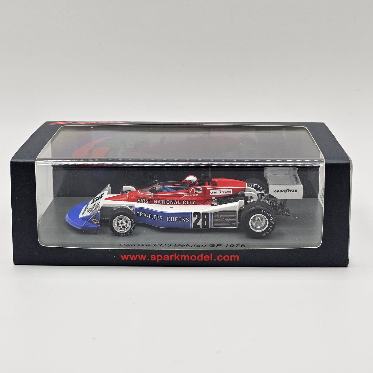 Spark Penske PC3 #28 John Watson Belgium GP 1976 1/43 Scale S7226