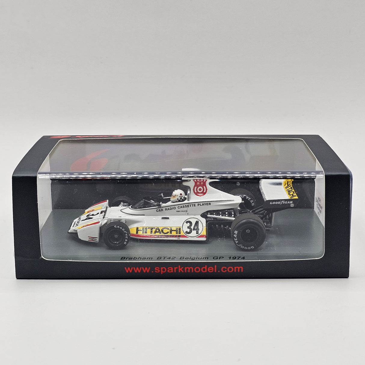 Spark Brabham BT42 #34 Teddy Pilette Belgium GP 1974 1/43 Scale S4784