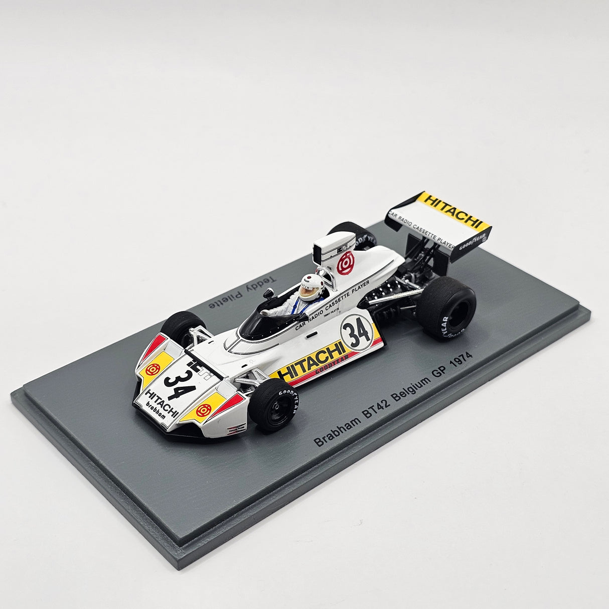 Spark Brabham BT42 #34 Teddy Pilette Belgium GP 1974 1/43 Scale S4784
