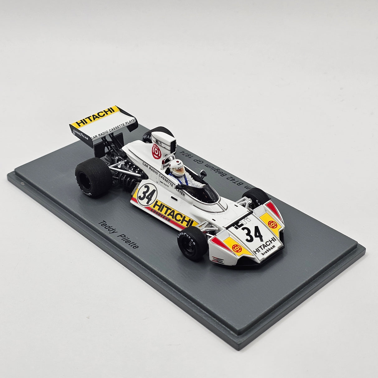 Spark Brabham BT42 #34 Teddy Pilette Belgium GP 1974 1/43 Scale S4784