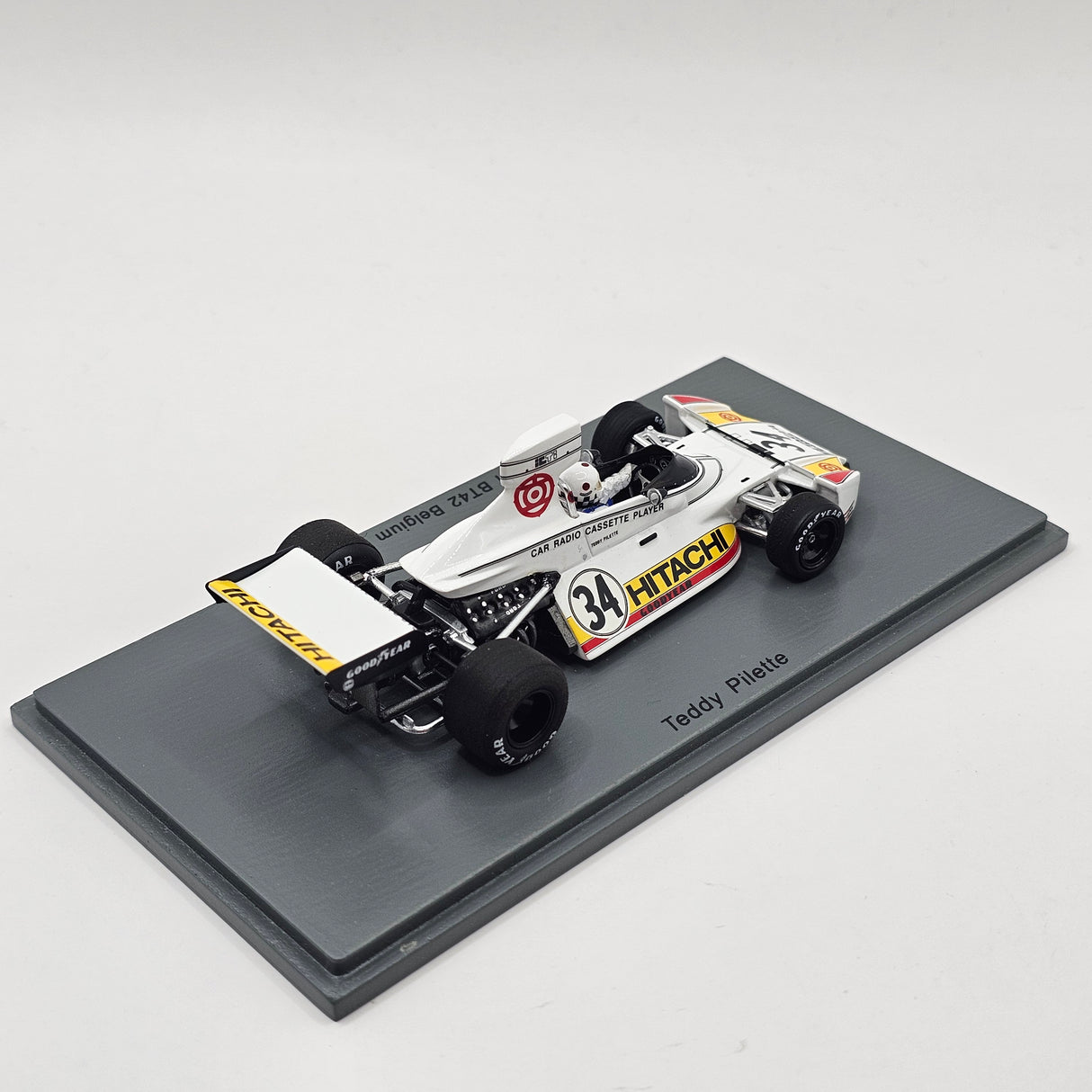 Spark Brabham BT42 #34 Teddy Pilette Belgium GP 1974 1/43 Scale S4784