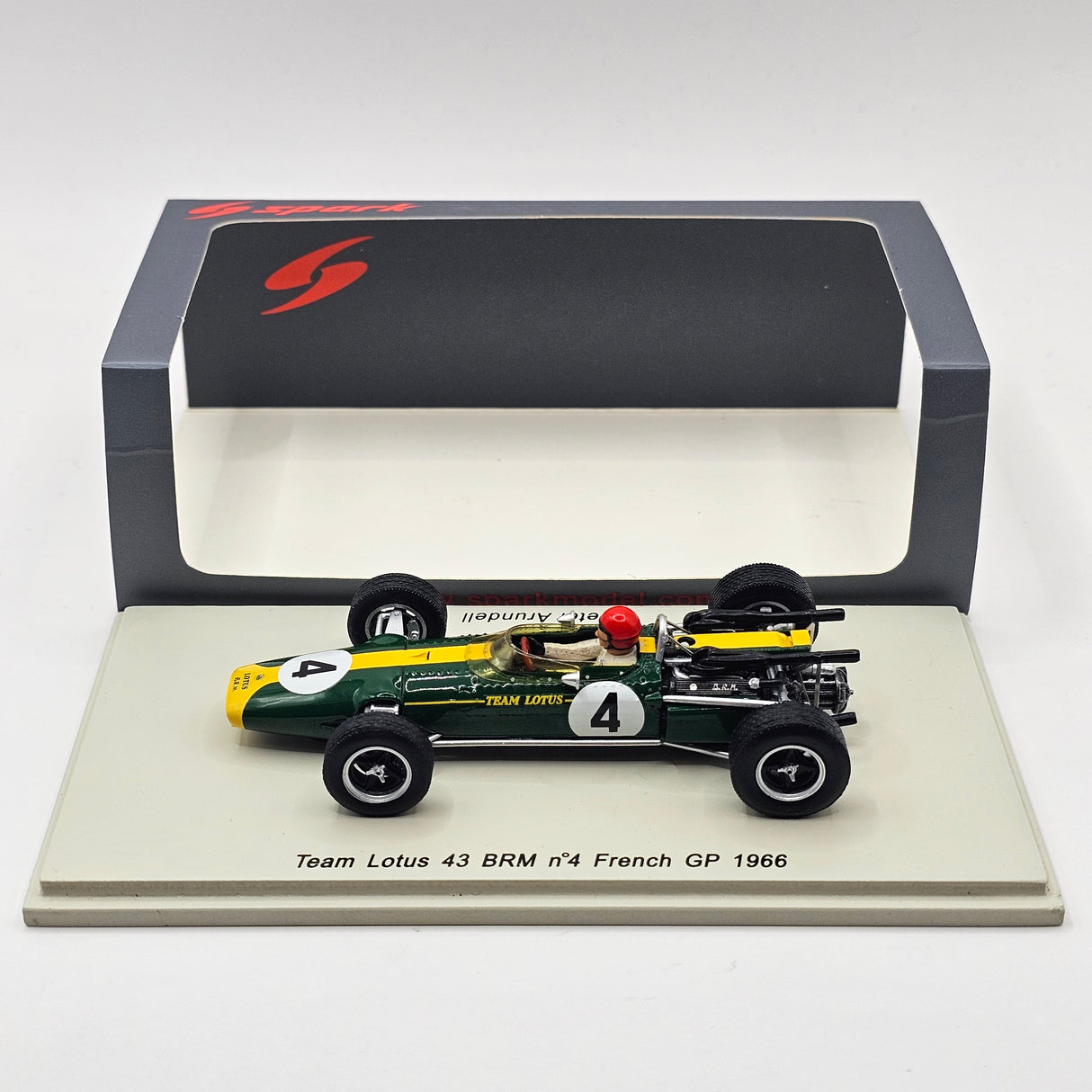 Spark Lotus 43 BRM #4 Peter Arundell French GP 1966 1/43 Scale S2142
